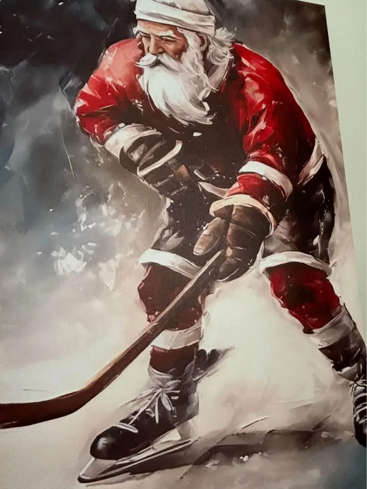 Hockey Santa Canvas image indicator(6)