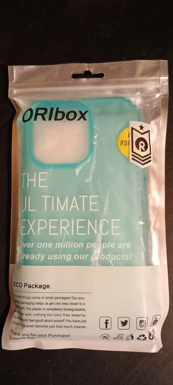 ORIbox Shockproof Case for iPhone 15 Pro Max - Blue