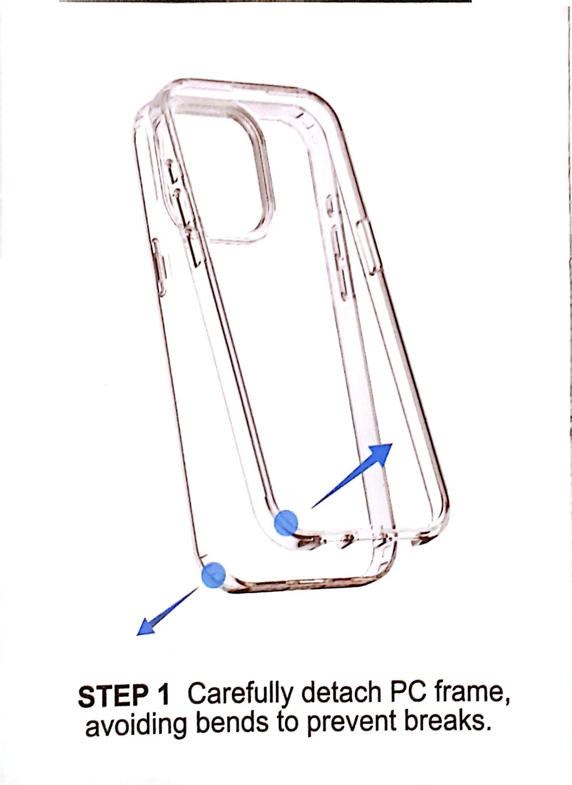 ORIbox Shockproof Case for iPhone 15 Pro Max - Blue - photo 2