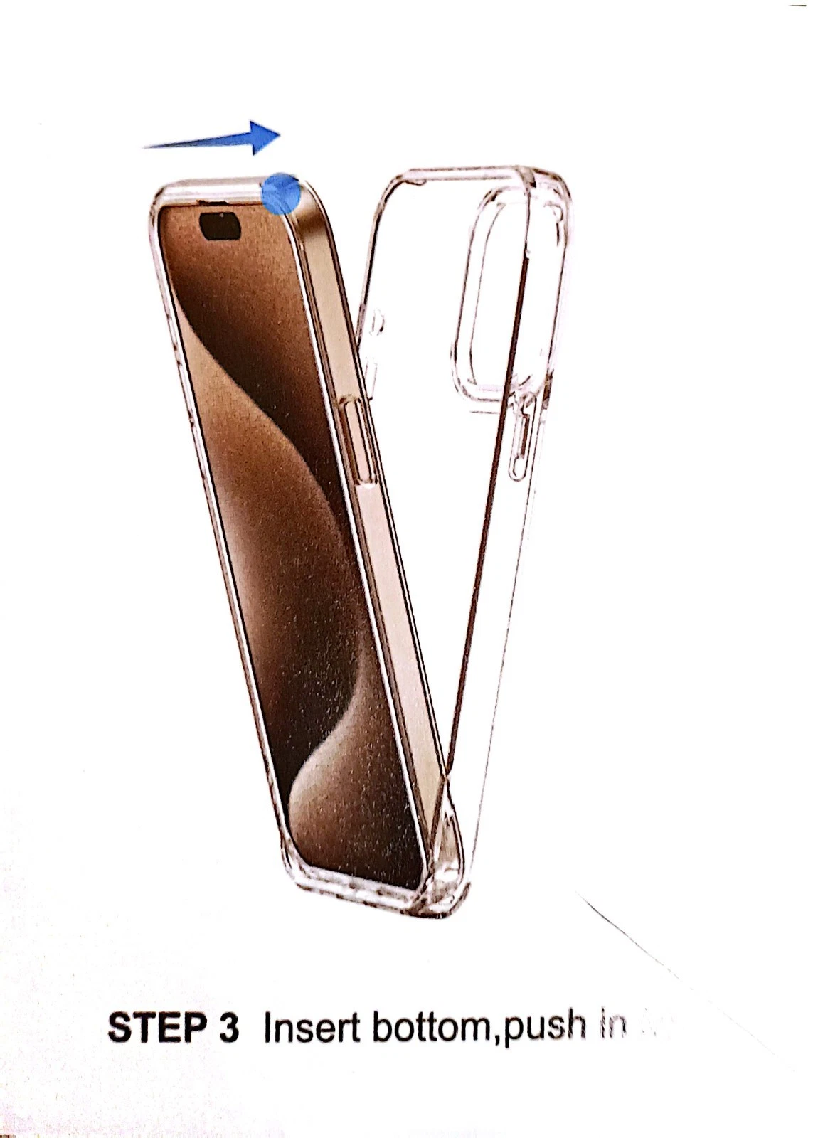 ORIbox Shockproof Case for iPhone 15 Pro Max - Blue - photo 3
