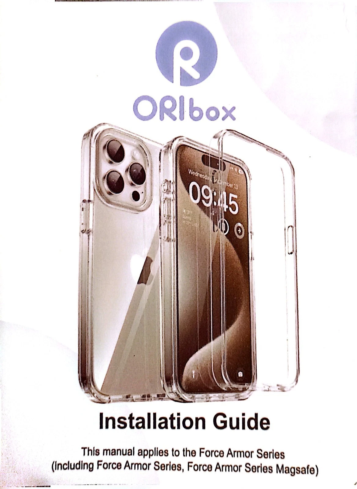 ORIbox Shockproof Case for iPhone 15 Pro Max - Blue - photo 5