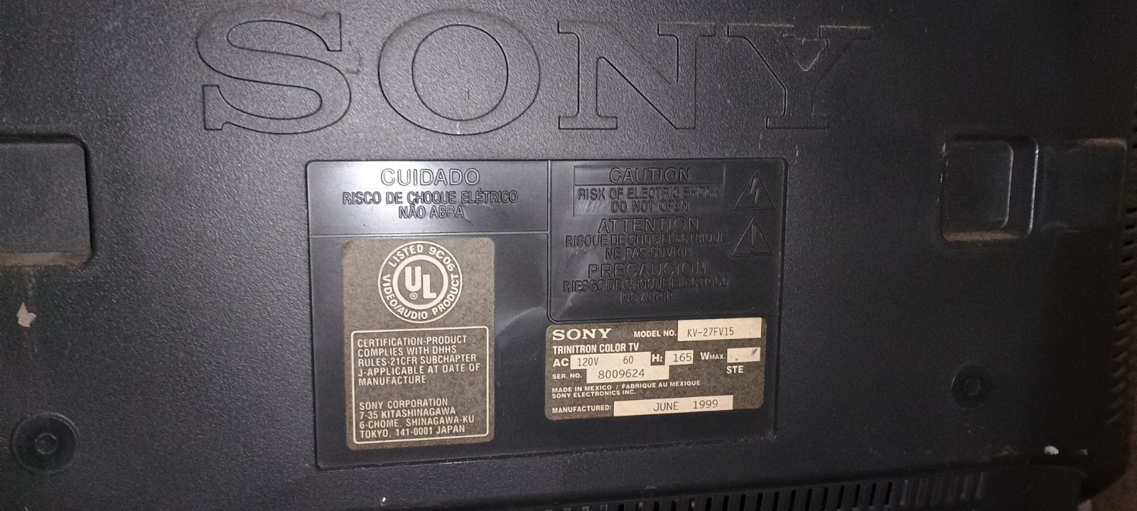 Sony Trinitron WEGA 27" CRT Retro Gaming TV - NO REMOTE - photo 4