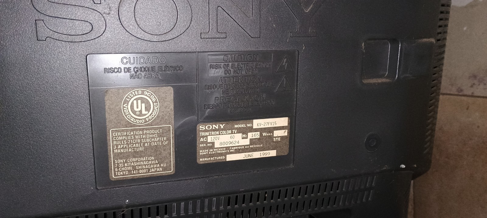 Sony Trinitron WEGA 27" CRT Retro Gaming TV - NO REMOTE - photo 5