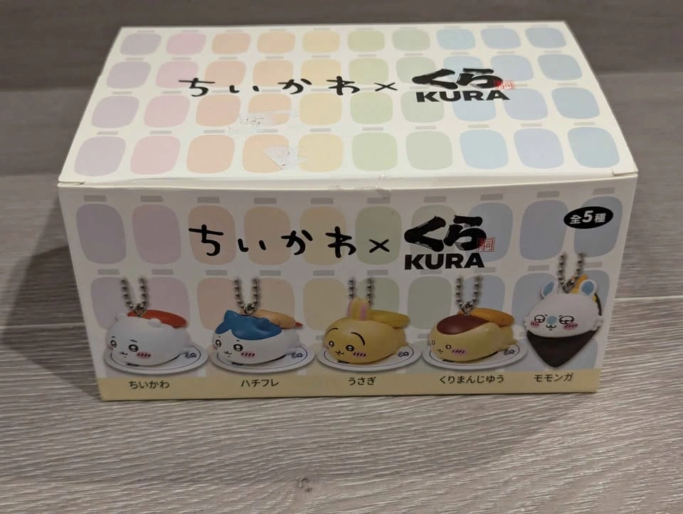 Chiikawa Kura Sushi Bikkurapon Sushi Keychain Set - photo 2