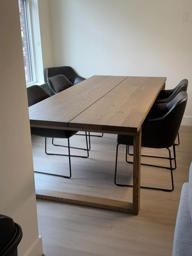 Ikea Table, oak veneer brown stained - photo 2