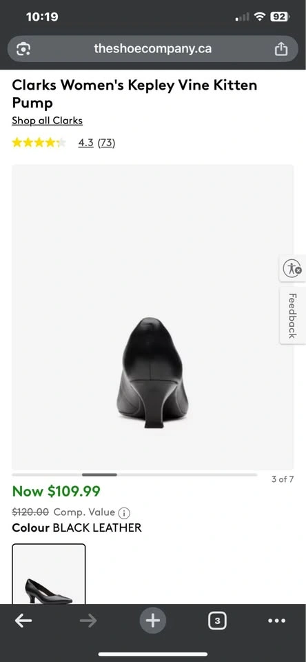 Clark’s Kitten heeled Shoes/ Pumps Size 8 - photo 3