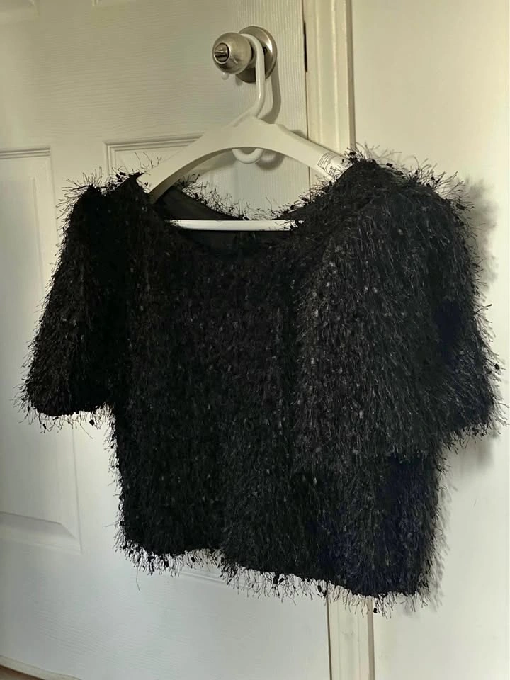 Black Filipiniana Blouse