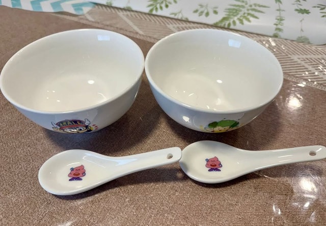 2 Dr. Slump Cereal/Soup Bowls with Spoons - photo 2