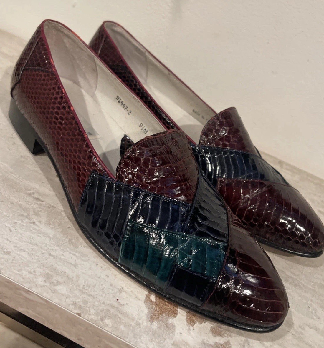 Giorgio Brutini Men's 9.5 M Snake Skin Slip-On Loafers