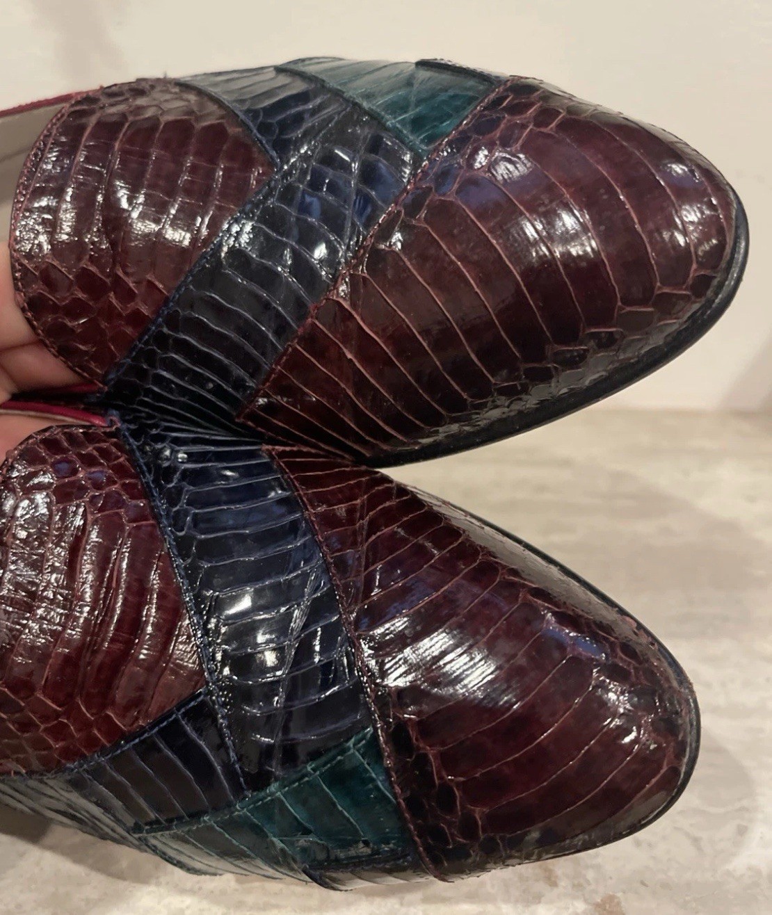 Giorgio Brutini Men's 9.5 M Snake Skin Slip-On Loafers - photo 2