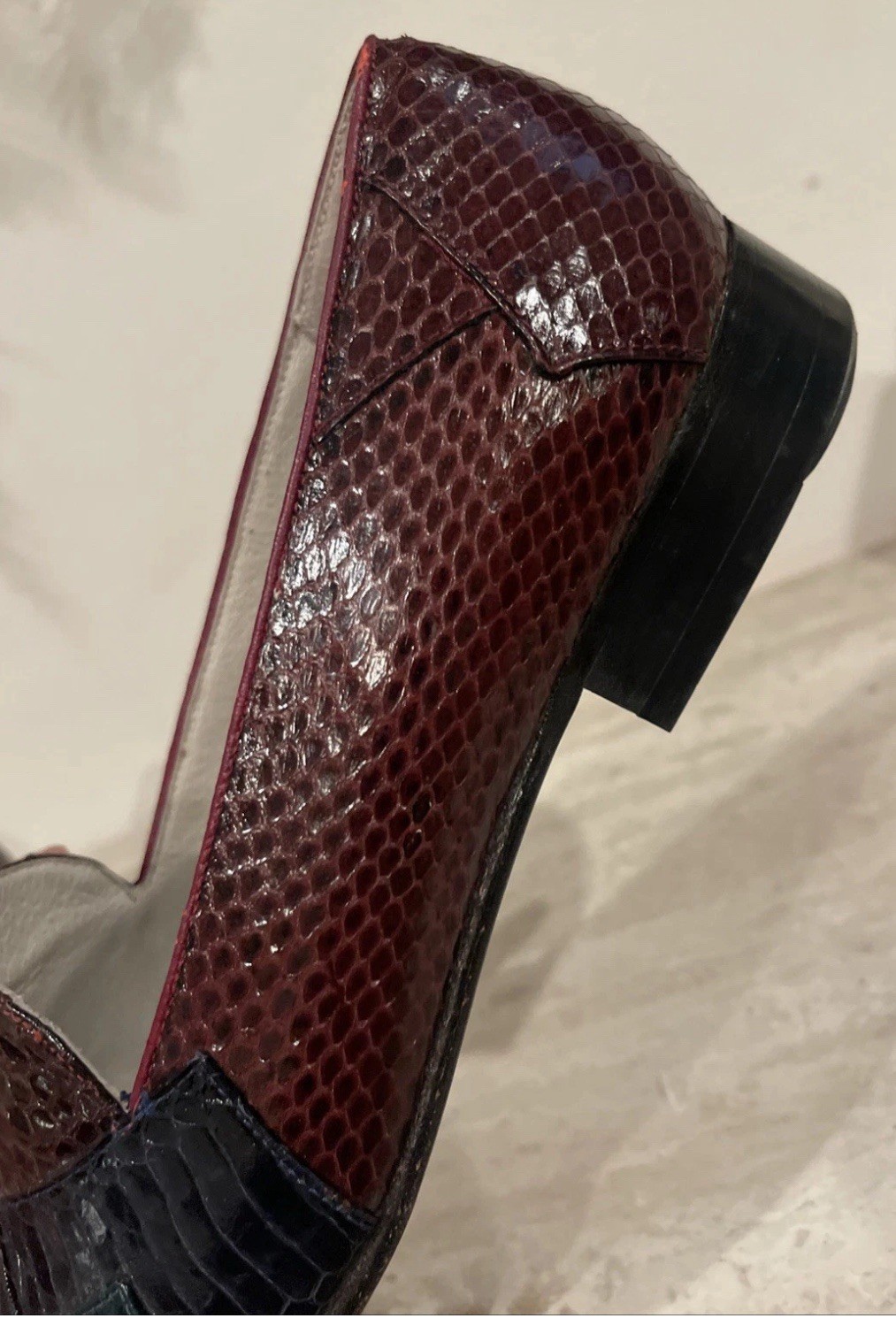 Giorgio Brutini Men's 9.5 M Snake Skin Slip-On Loafers - photo 5