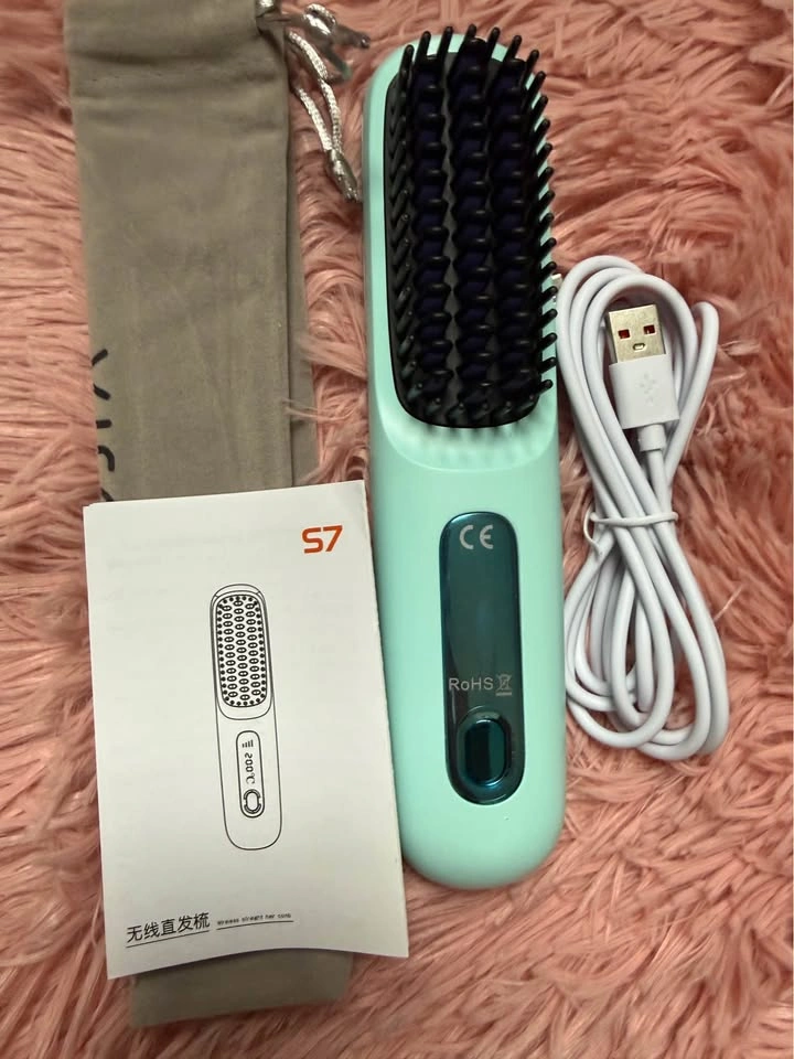 Cordless Hair Straightener Brush Travel Size - photo 2