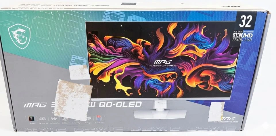 MSI MPG 321URXW 32" QD-OLED Gaming Monitor 4K 240Hz White NEW/OP