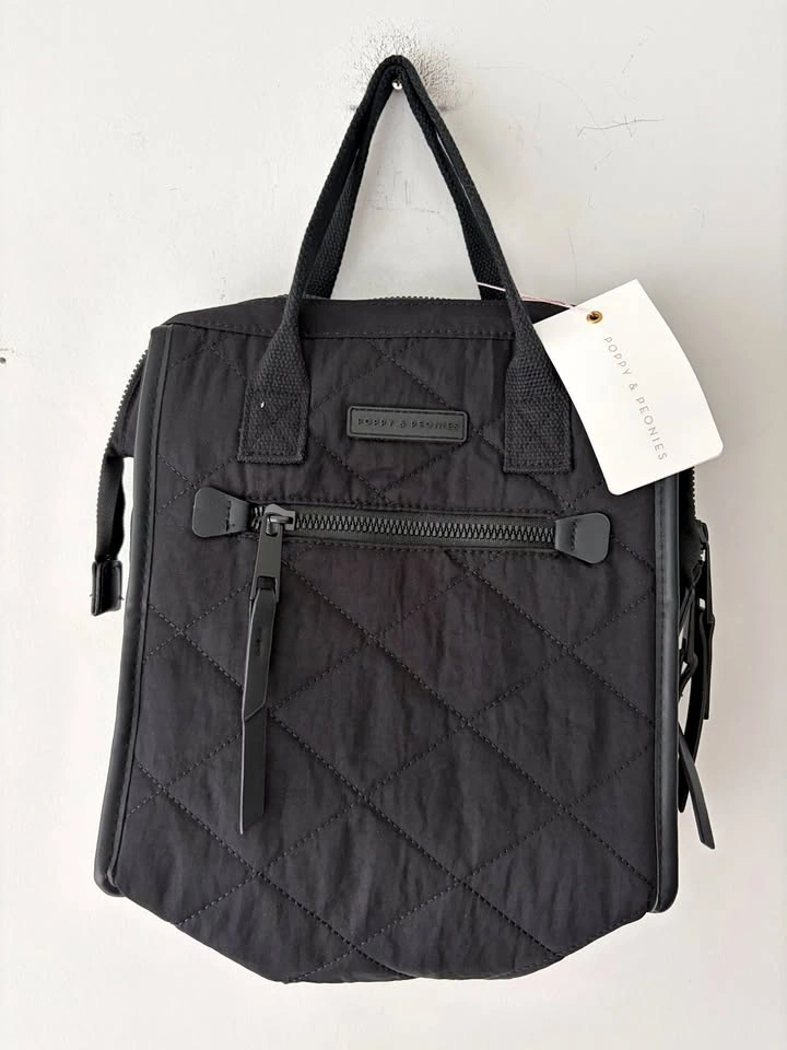 Poppy & Peonies Tote Quilted Bag NEW