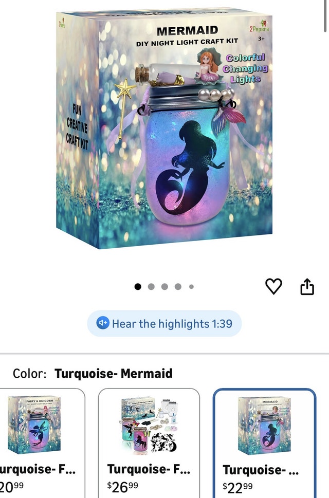 Make Your Own Mermaid Toy Night Light Lantern Jar - photo 4