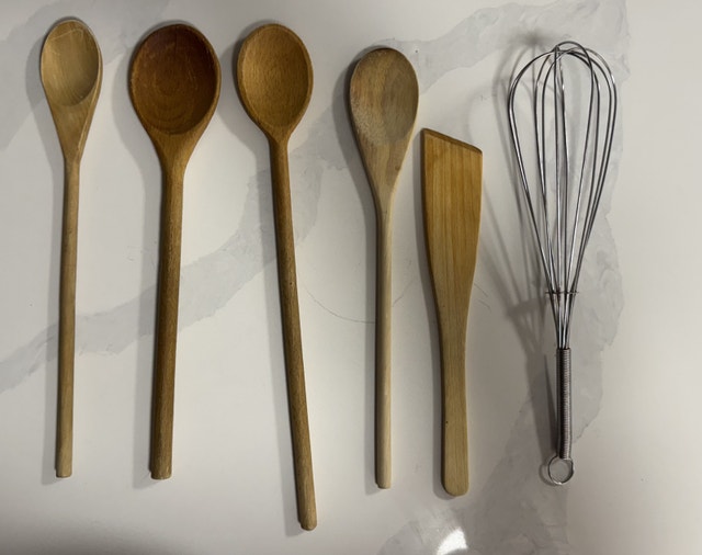 Utensil Wood Spoons and Wisk (Each: 1$, All: 5$) - photo 2