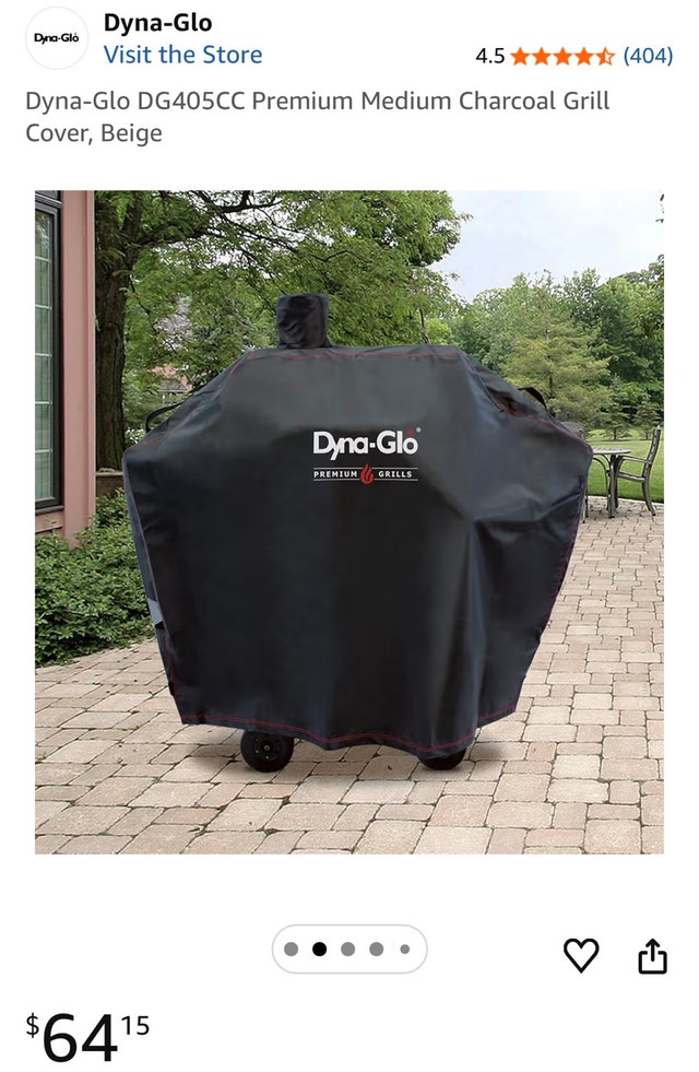 Dyna-Glo Premium BBQ Charcoal Grill Cover 381/405 Series