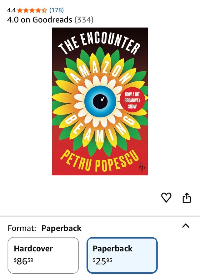 The Encounter Amazon Beaming Book by Petru Popescu