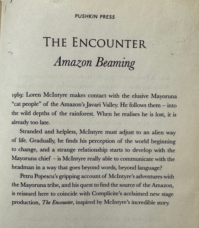The Encounter Amazon Beaming Book by Petru Popescu - photo 4