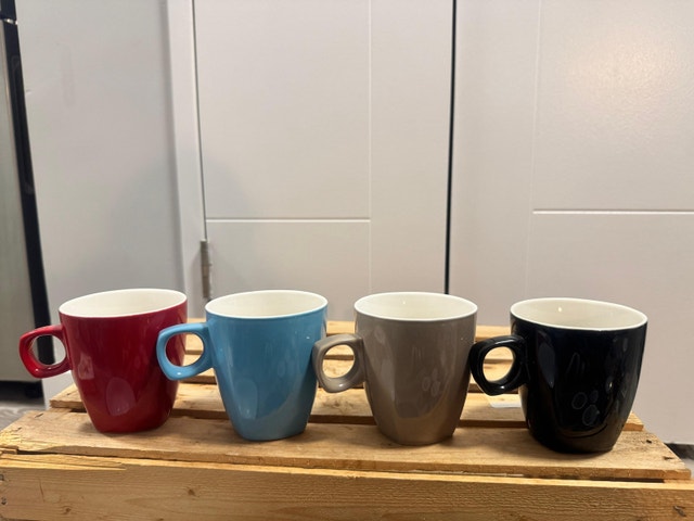 Set 4 Tulip Cups - Porselenine