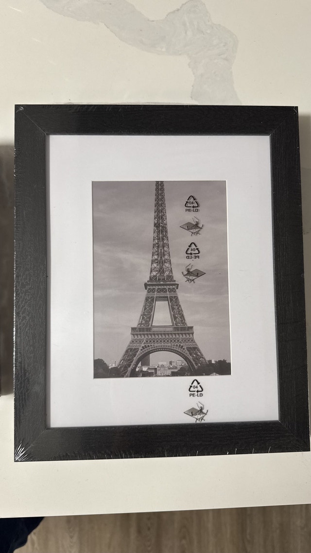 NEW - Black 8x10 Picture Frame w/ Mat (Set of 2)