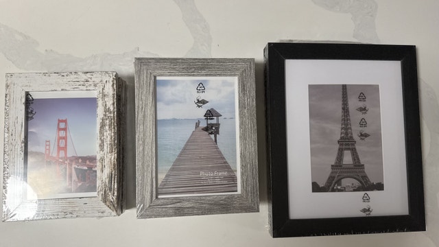 7 Photo Frames - Wall & Tabletop