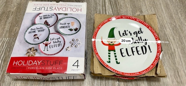 NEW - HOLIDAY STUFF Christmas Porcelain Side Plates Set of 4 - photo 2