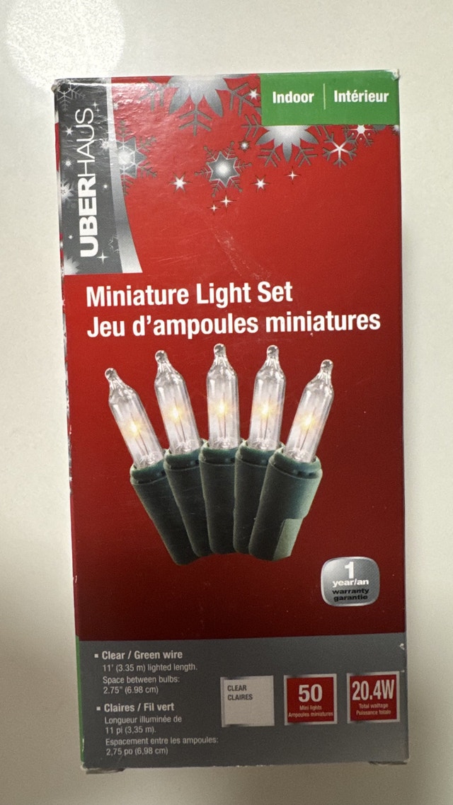 50 Christmas Mini Lights Set - Clear Warm White - photo 3