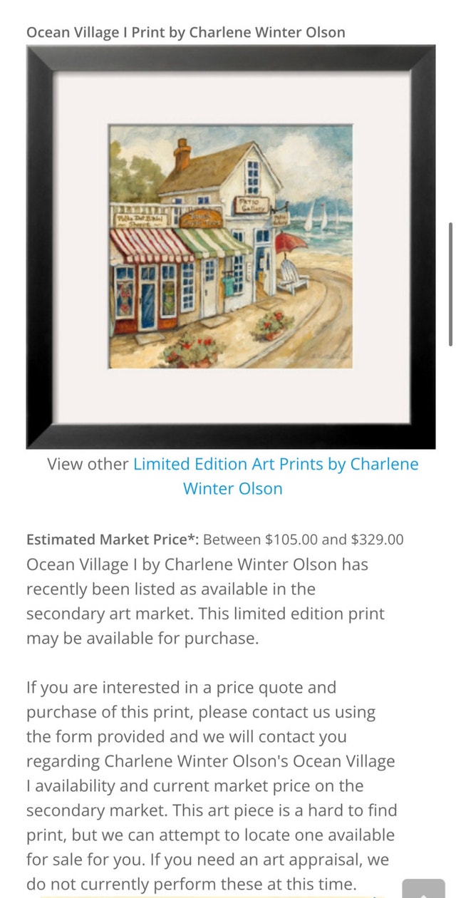 'Ocean Village I' Art Print - Charlene Winter Olson - photo 2