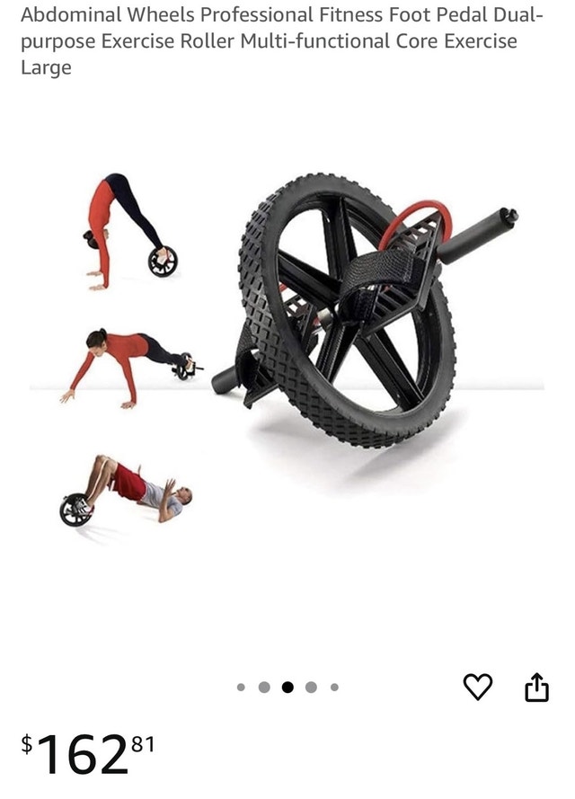 Abdominal Wheels Professional Fitness Foot Pedal