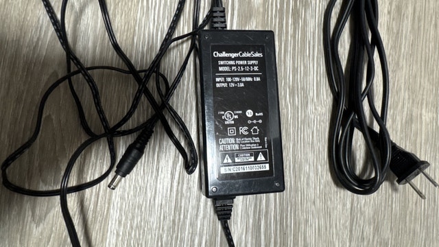Challenger Cable 12V DC 3A Power Supply PS-2.5-12-3DAC - photo 5