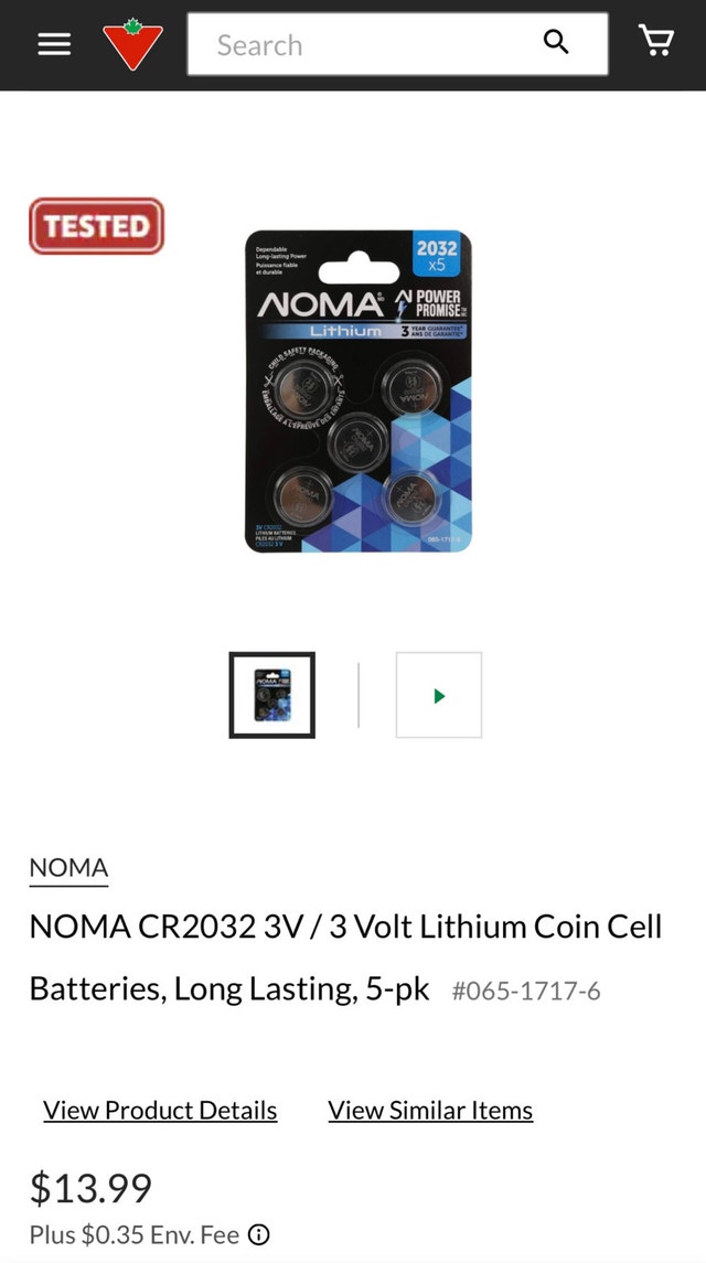 NOMA CR2032 3V, 4pcs - photo 2