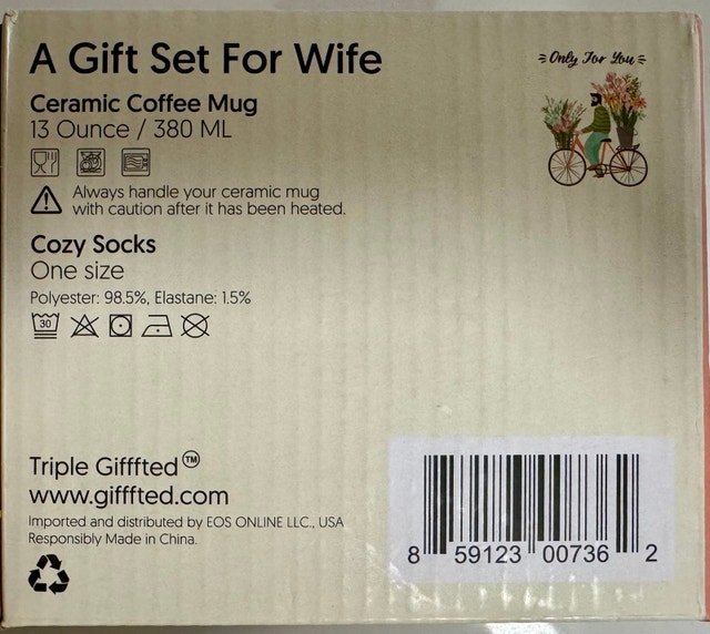 Triple Gifffted Wife Gift Set Mug & Cozy Socks - photo 2