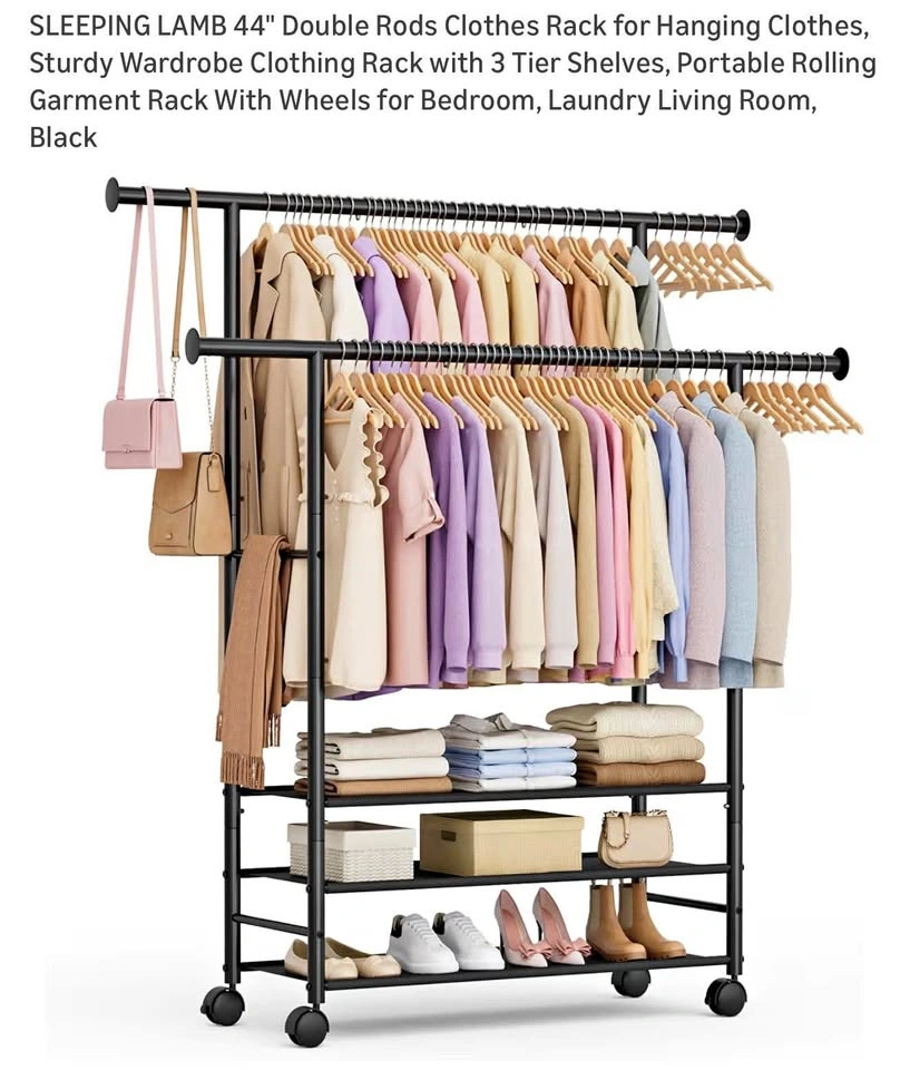 Double Rods Clothes Rack