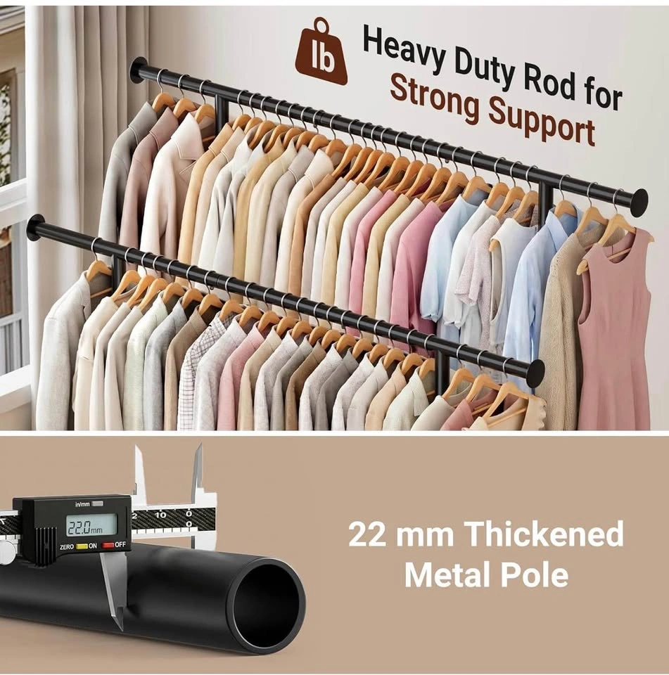 Double Rods Clothes Rack - photo 4