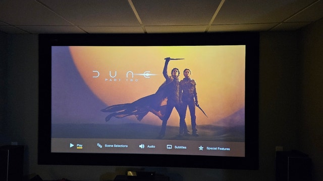 Panasonic PT-AE7000U Projector + 92" High Def Screen