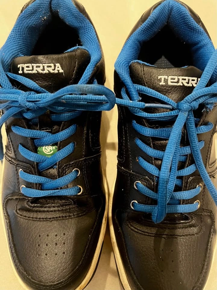 Terra Safety Steel Toe Work Shoes, Size 8 - photo 4