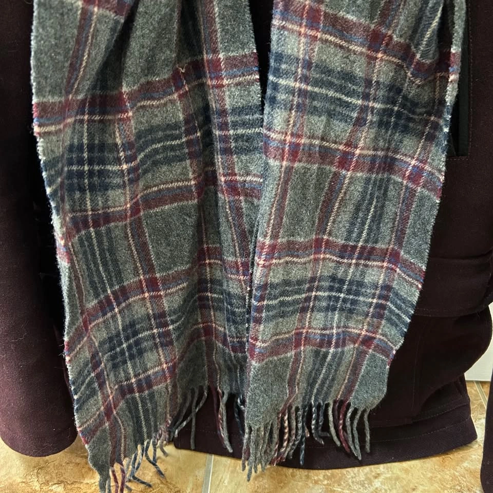 Men's Guess Dark Burgundy Peacoat (Size S) + Scarf - photo 3