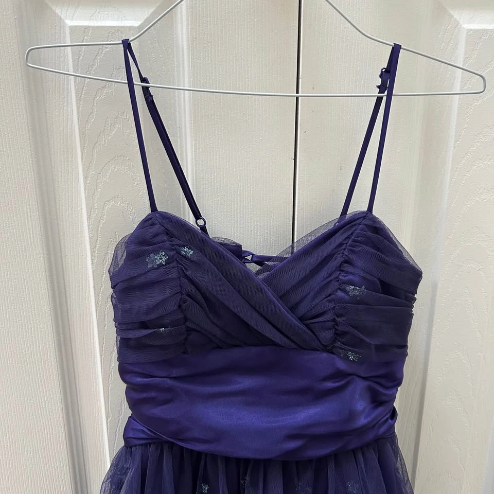 Girls Purple Dance Costume Dress (Size 4) - photo 3