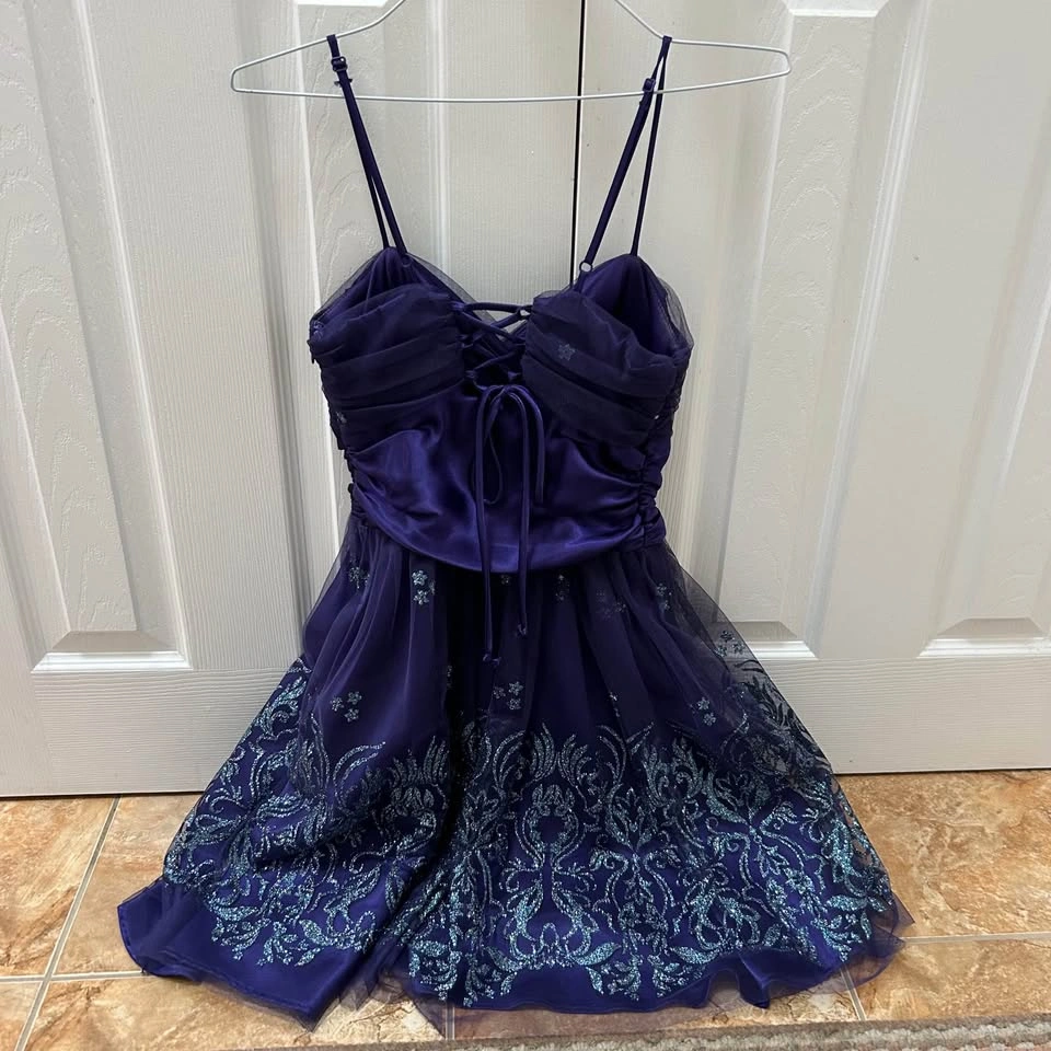 Girls Purple Dance Costume Dress (Size 4) - photo 5