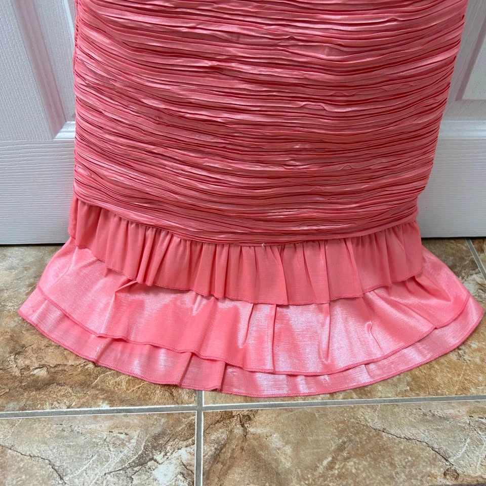 Women's Ruffled Pink Dress (Size 2) - photo 2