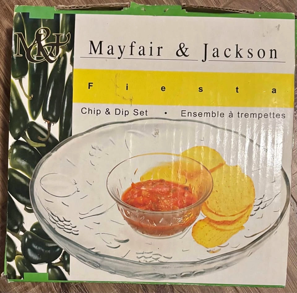 BNIB Mayfair and Jackson chip and dip set
