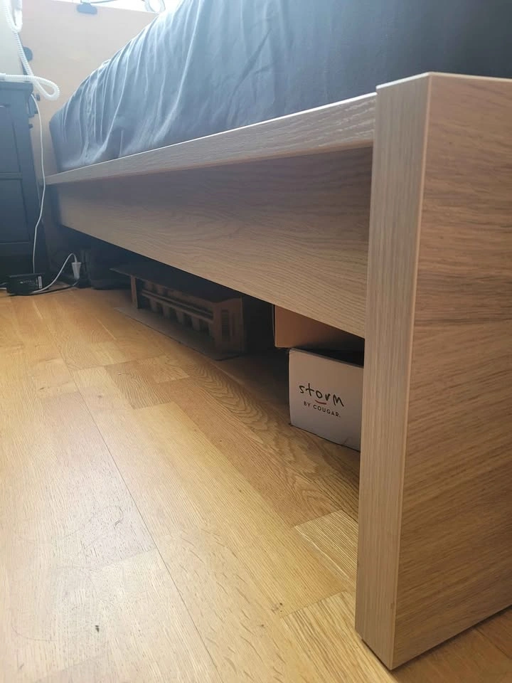 IKEA MALM Queen Bed Frame Oak Veneer + LURÖY Slats - photo 4