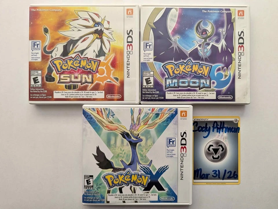 CIB Pokemon 3DS Game Lot