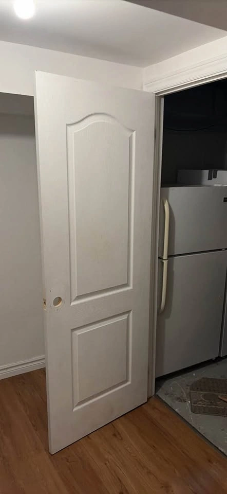 White 2-Panel Arch Top Interior Door - photo 2