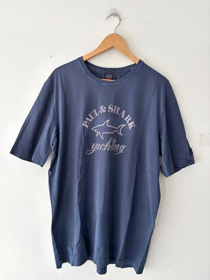Paul & Shark Yachting Mens Logo Cotton T-Shirt Size L