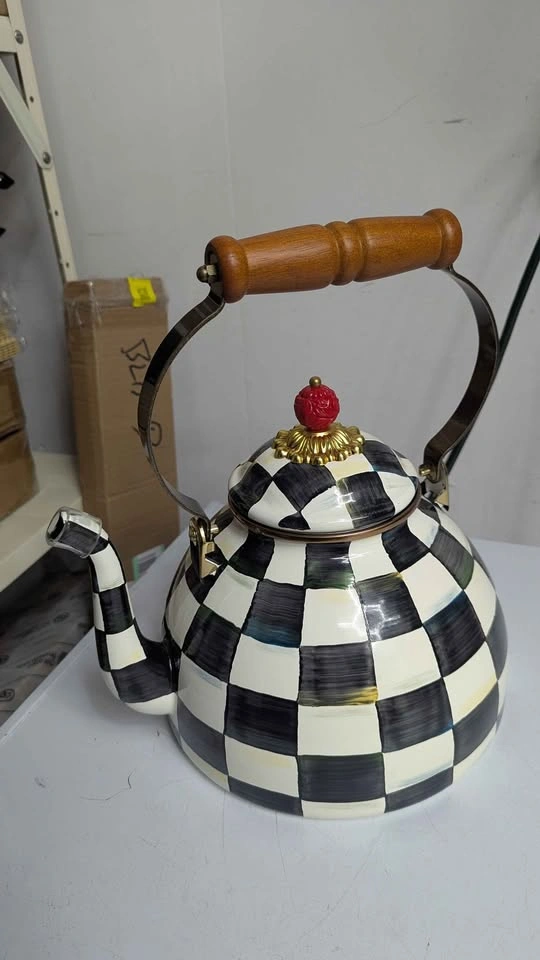 MacKenzie-Childs Courtly Check Tea Kettle - photo 2