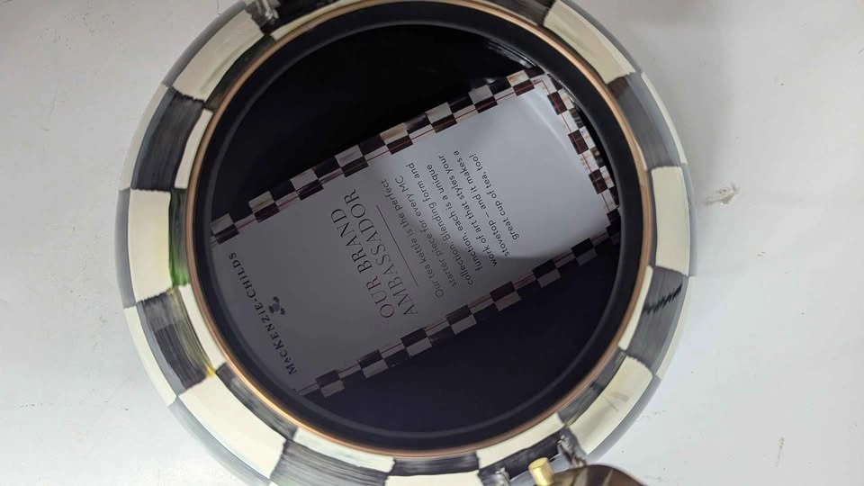 MacKenzie-Childs Courtly Check Tea Kettle - photo 3