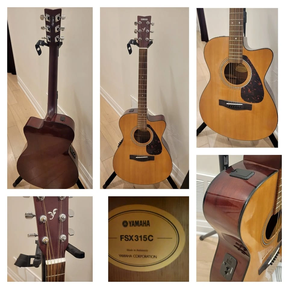 $300 Yamaha FSX315C Acoustic/Electric Guitar - Natural