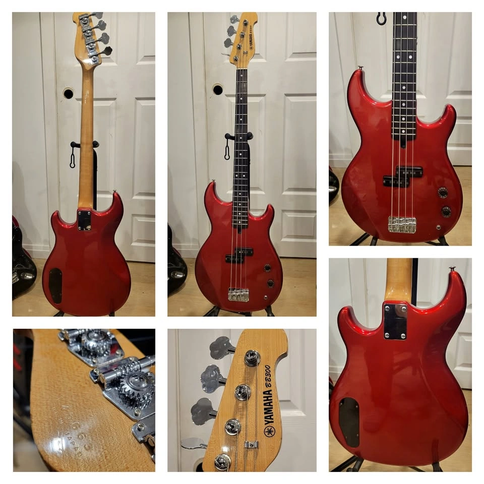 $800 Yamaha BB300 Precision Bass – Made in Japan - Candy Apple R